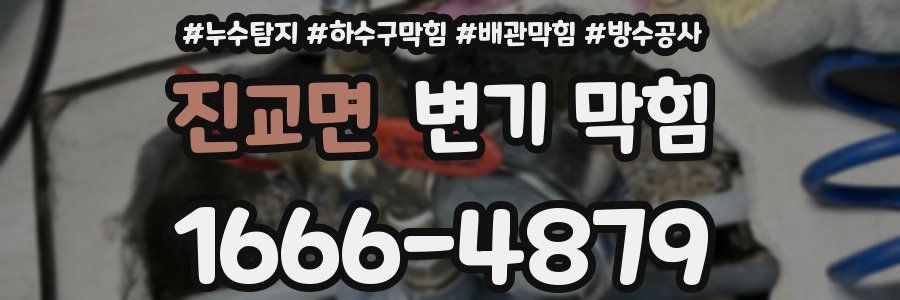 진교면 변기 막힘