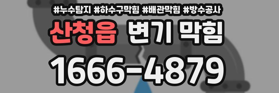 산청읍 변기 막힘