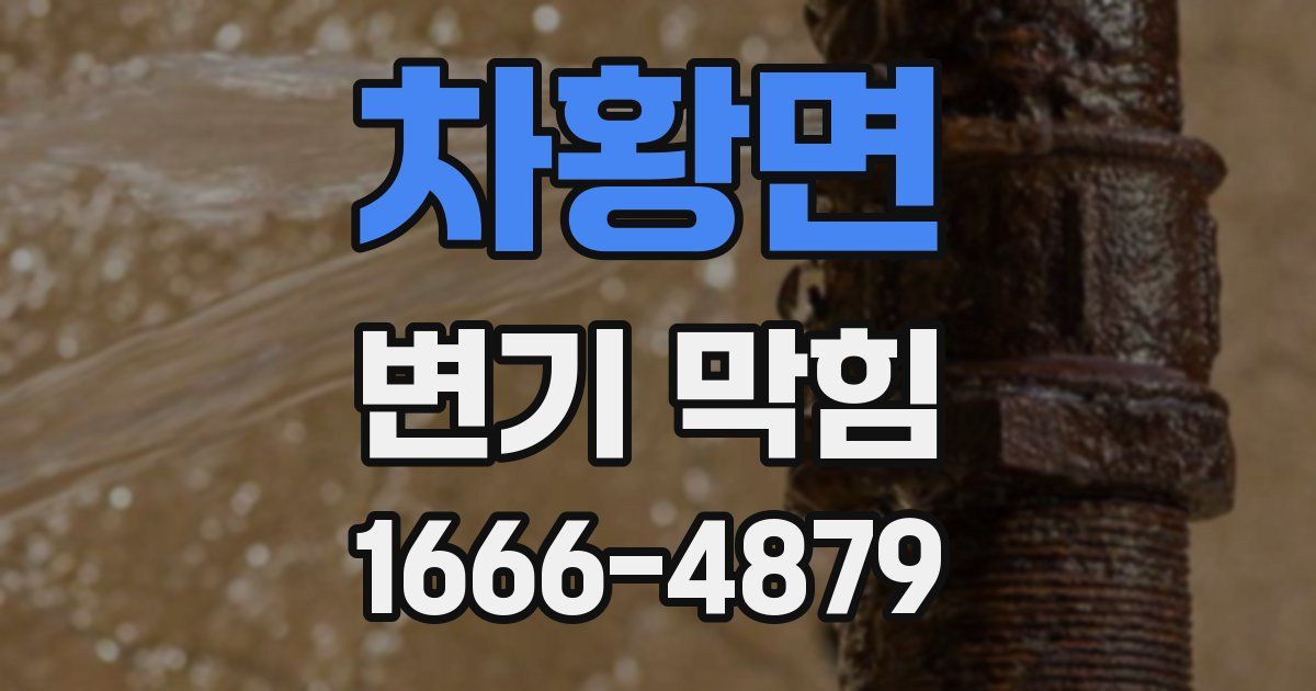 차황면 변기 막힘
