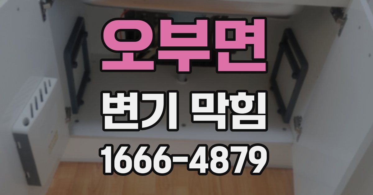 오부면 변기 막힘