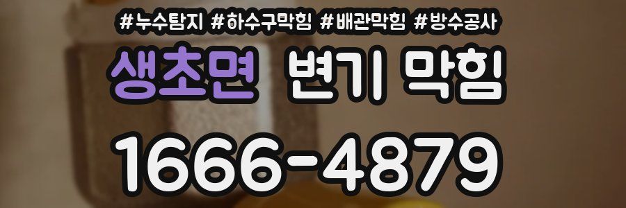 생초면 변기 막힘