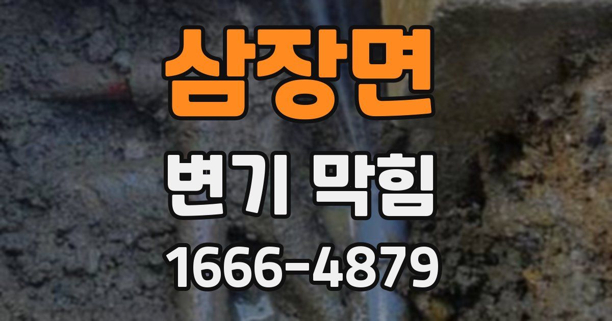 삼장면 변기 막힘