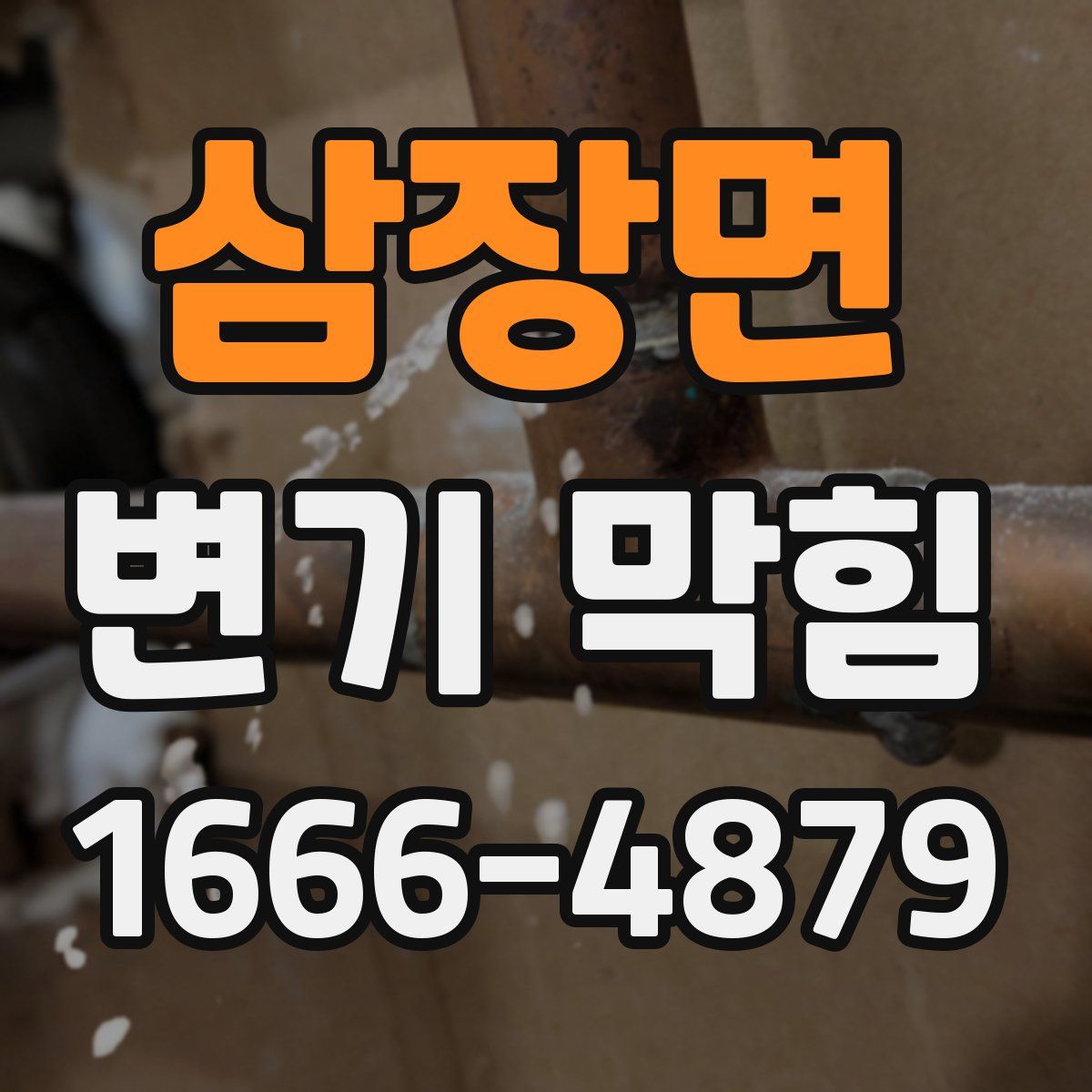 삼장면 변기 막힘