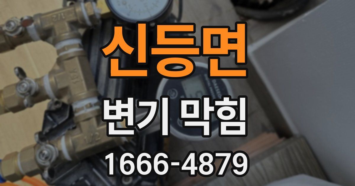 신등면 변기 막힘