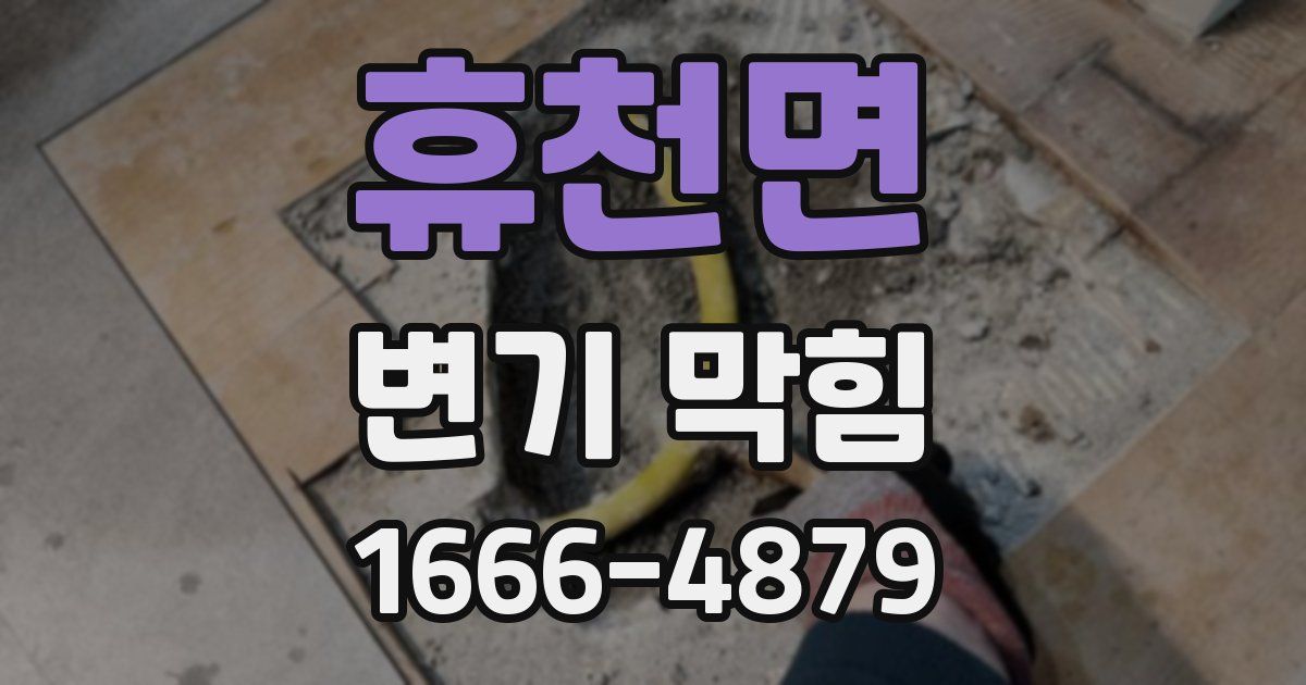 휴천면 변기 막힘