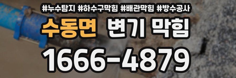 수동면 변기 막힘