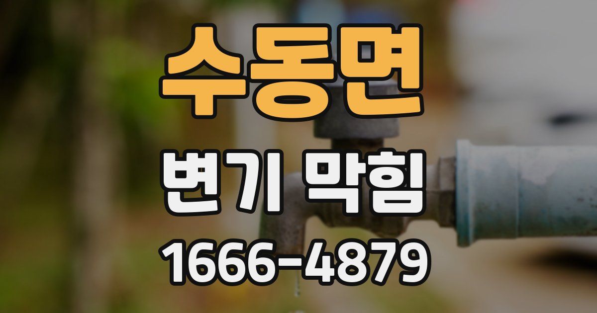수동면 변기 막힘