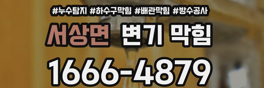 서상면 변기 막힘