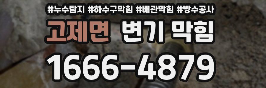 고제면 변기 막힘