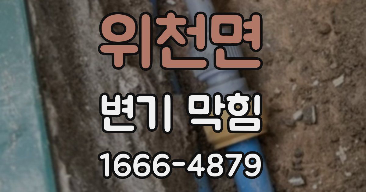 위천면 변기 막힘