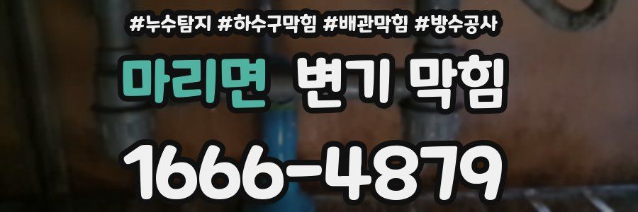 마리면 변기 막힘