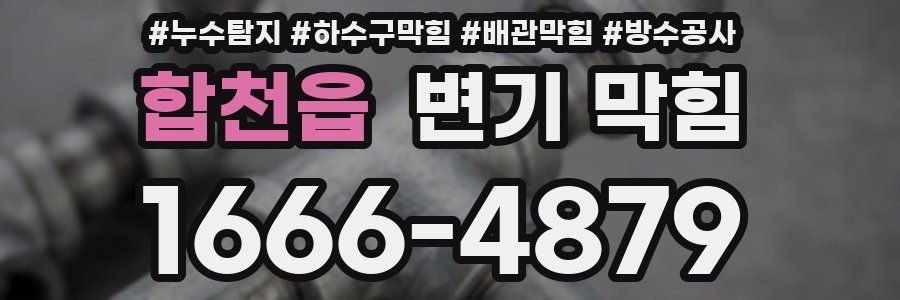 합천읍 변기 막힘