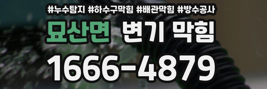 묘산면 변기 막힘