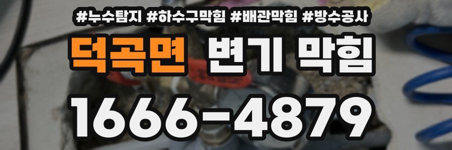 덕곡면 변기 막힘