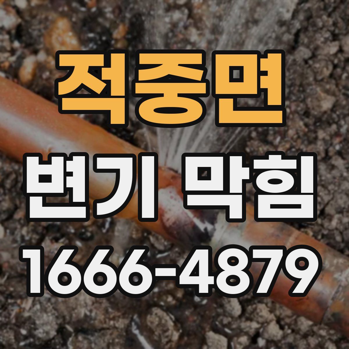 적중면 변기 막힘