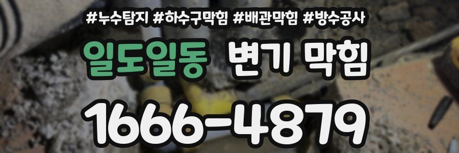 일도일동 변기 막힘