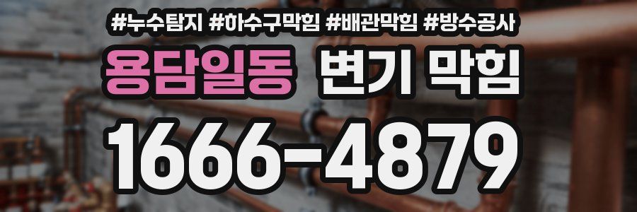 용담일동 변기 막힘