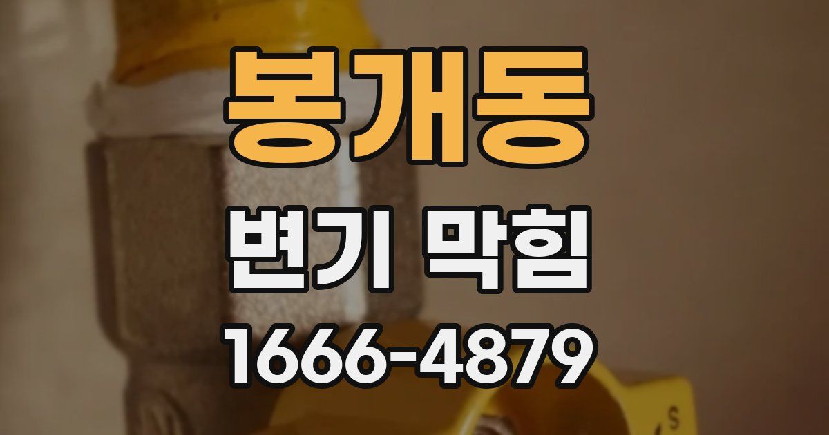 봉개동 변기 막힘