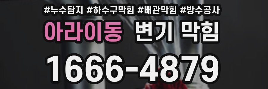 아라이동 변기 막힘