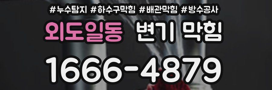 외도일동 변기 막힘