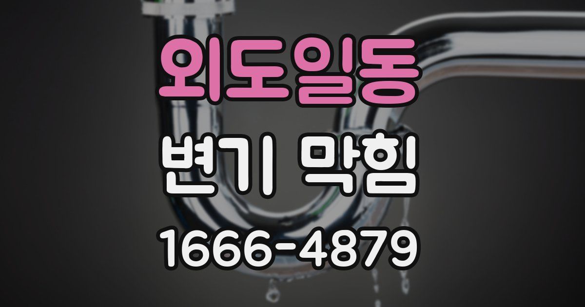 외도일동 변기 막힘