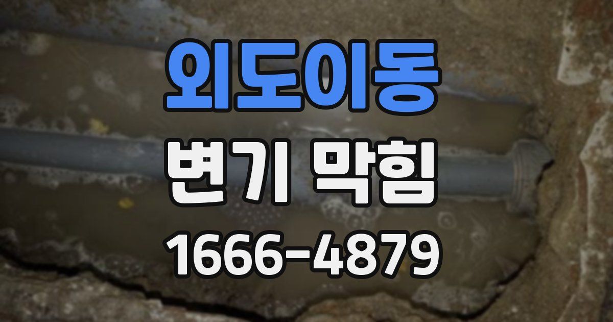 외도이동 변기 막힘