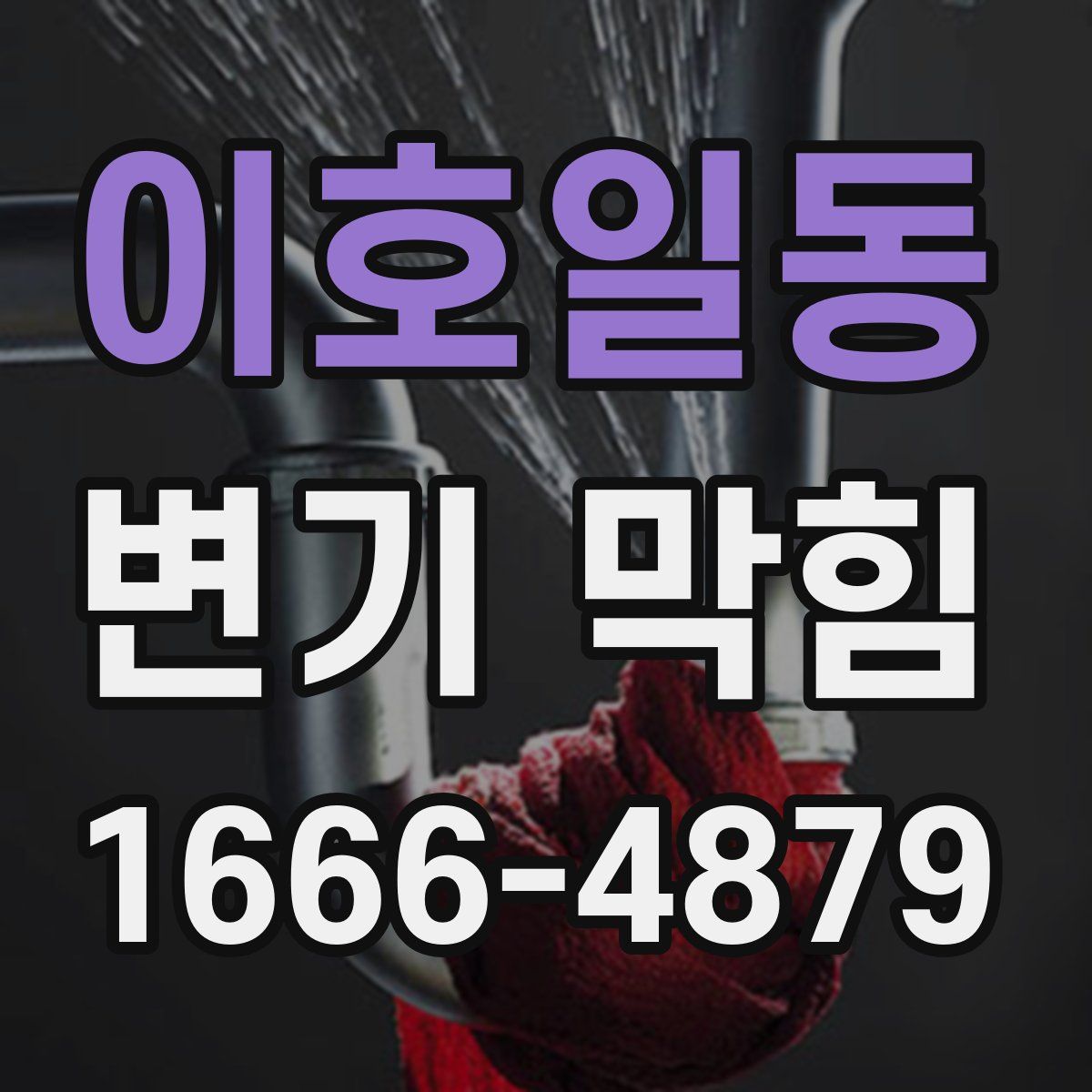이호일동 변기 막힘