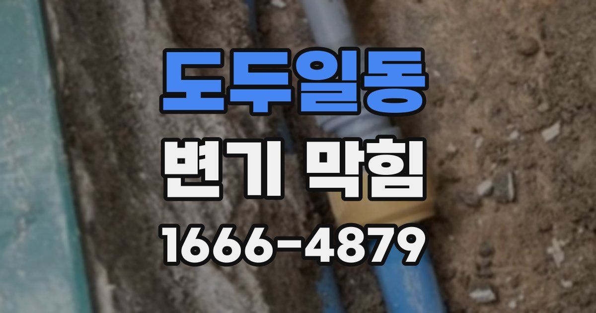 도두일동 변기 막힘