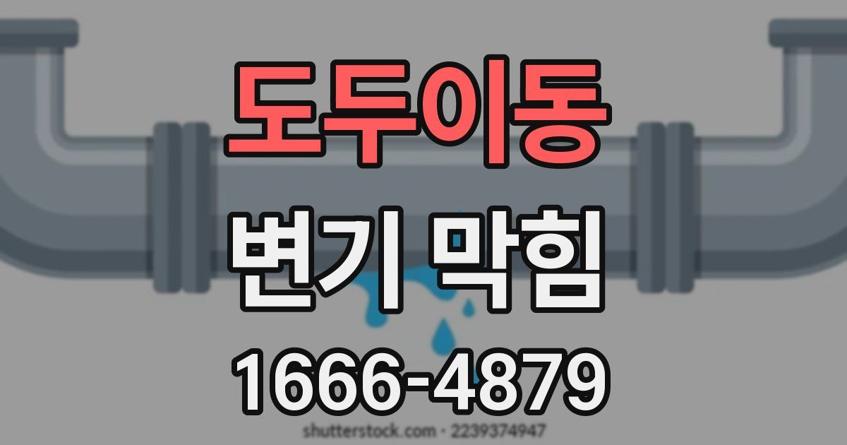 도두이동 변기 막힘