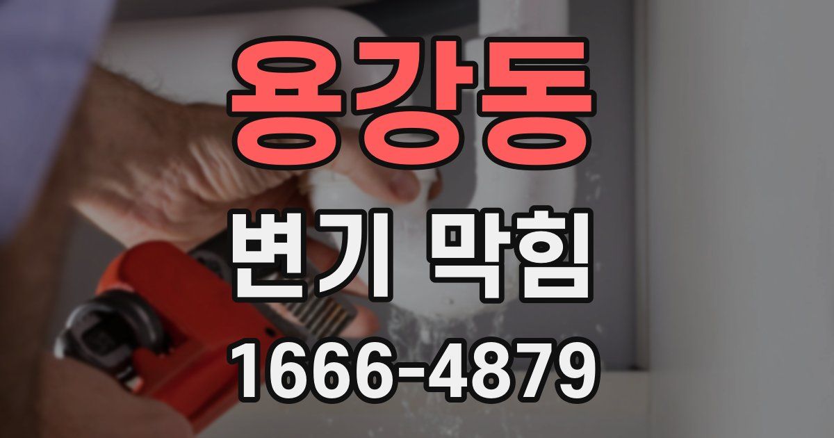 용강동 변기 막힘