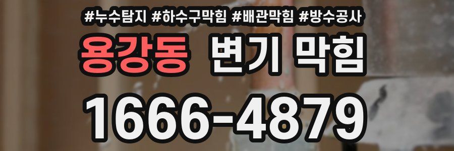 용강동 변기 막힘