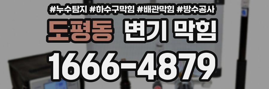 도평동 변기 막힘