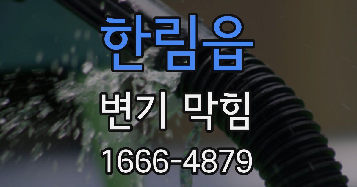 한림읍 변기 막힘