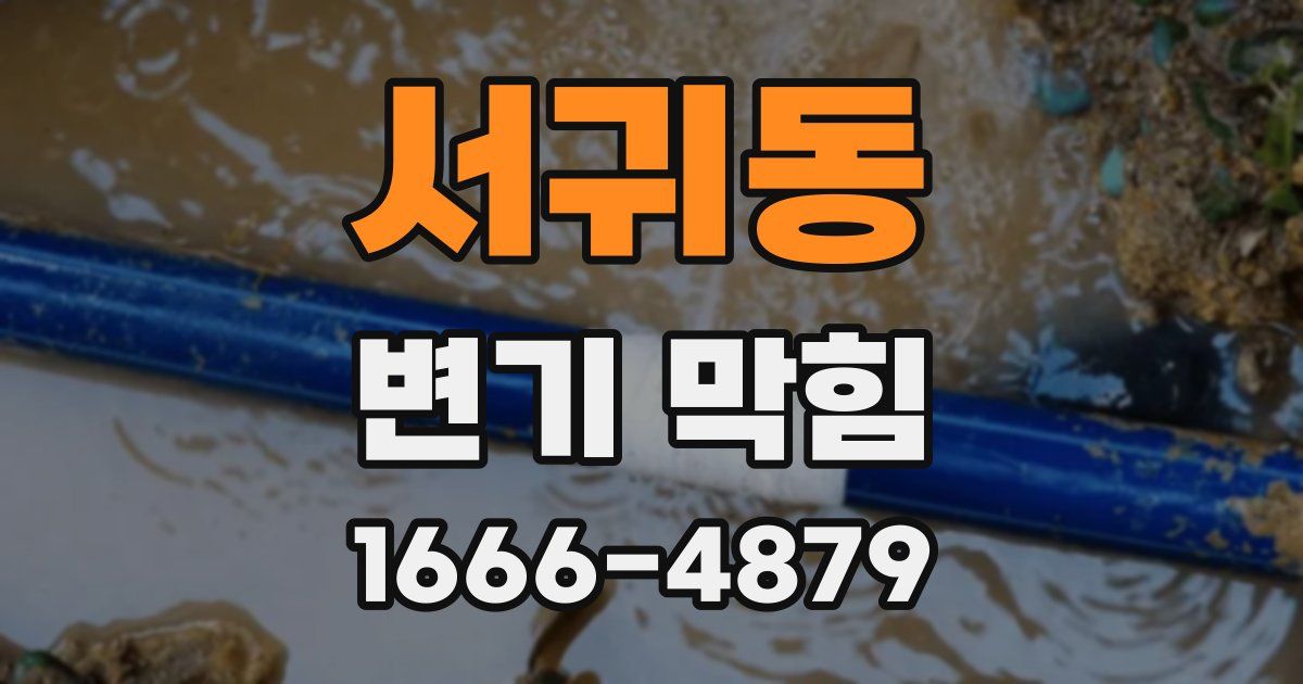 서귀동 변기 막힘
