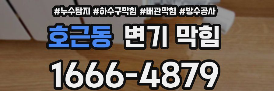 호근동 변기 막힘