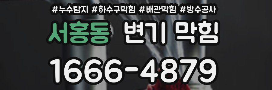 서홍동 변기 막힘