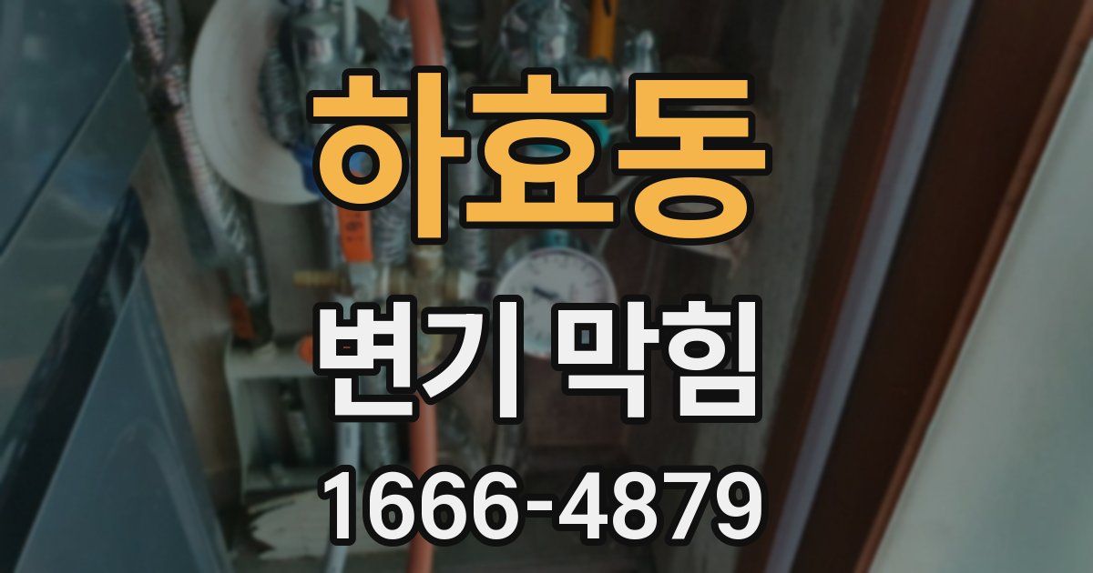 하효동 변기 막힘