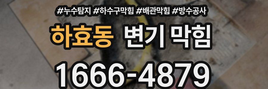하효동 변기 막힘