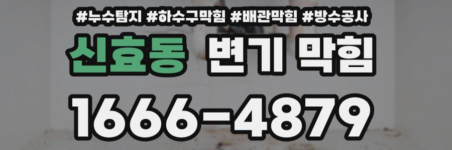 신효동 변기 막힘