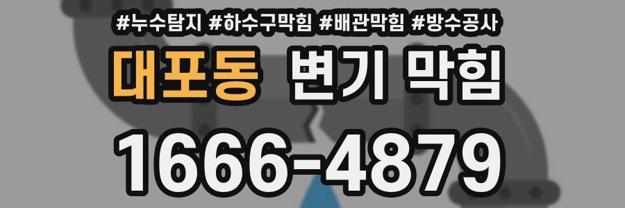 대포동 변기 막힘