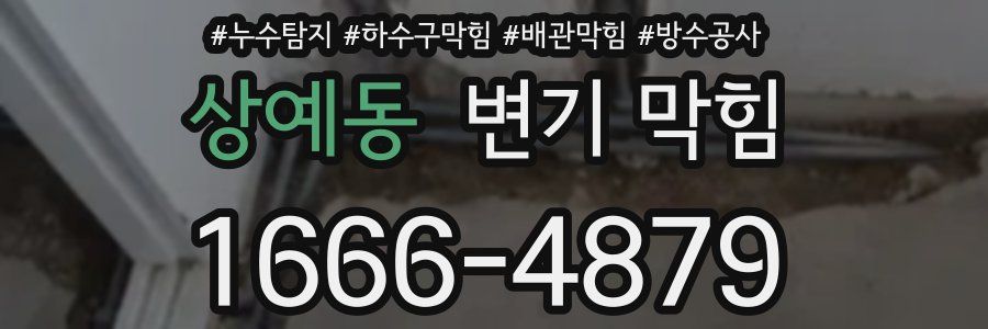 상예동 변기 막힘
