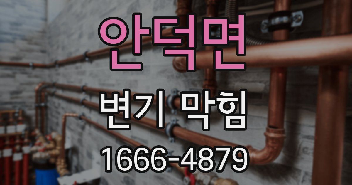 안덕면 변기 막힘