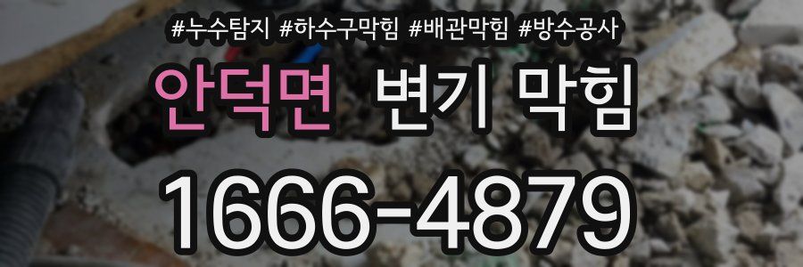 안덕면 변기 막힘