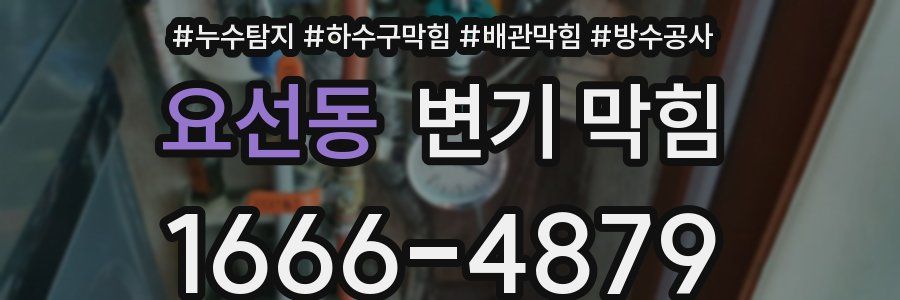 요선동 변기 막힘