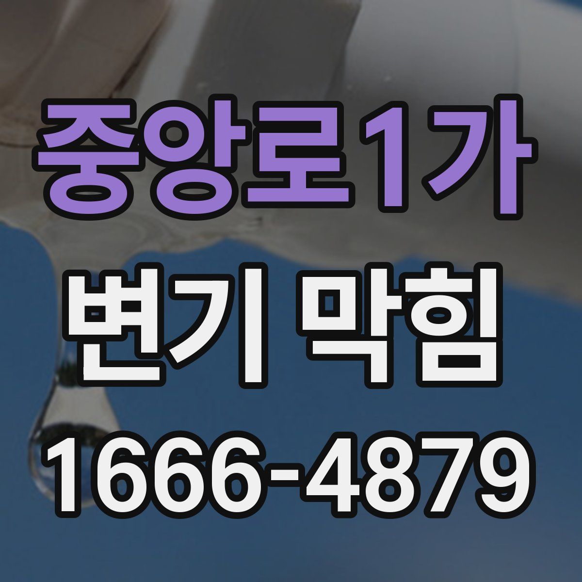 중앙로1가 변기 막힘