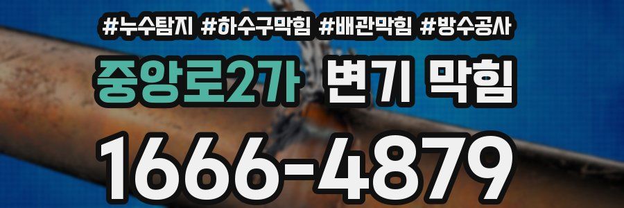 중앙로2가 변기 막힘