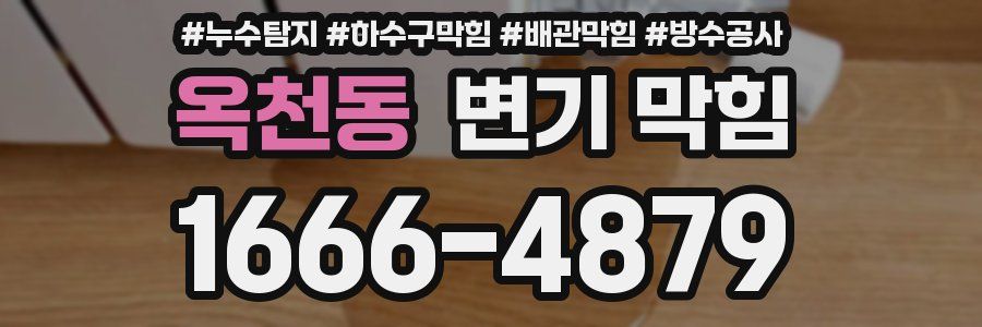 옥천동 변기 막힘