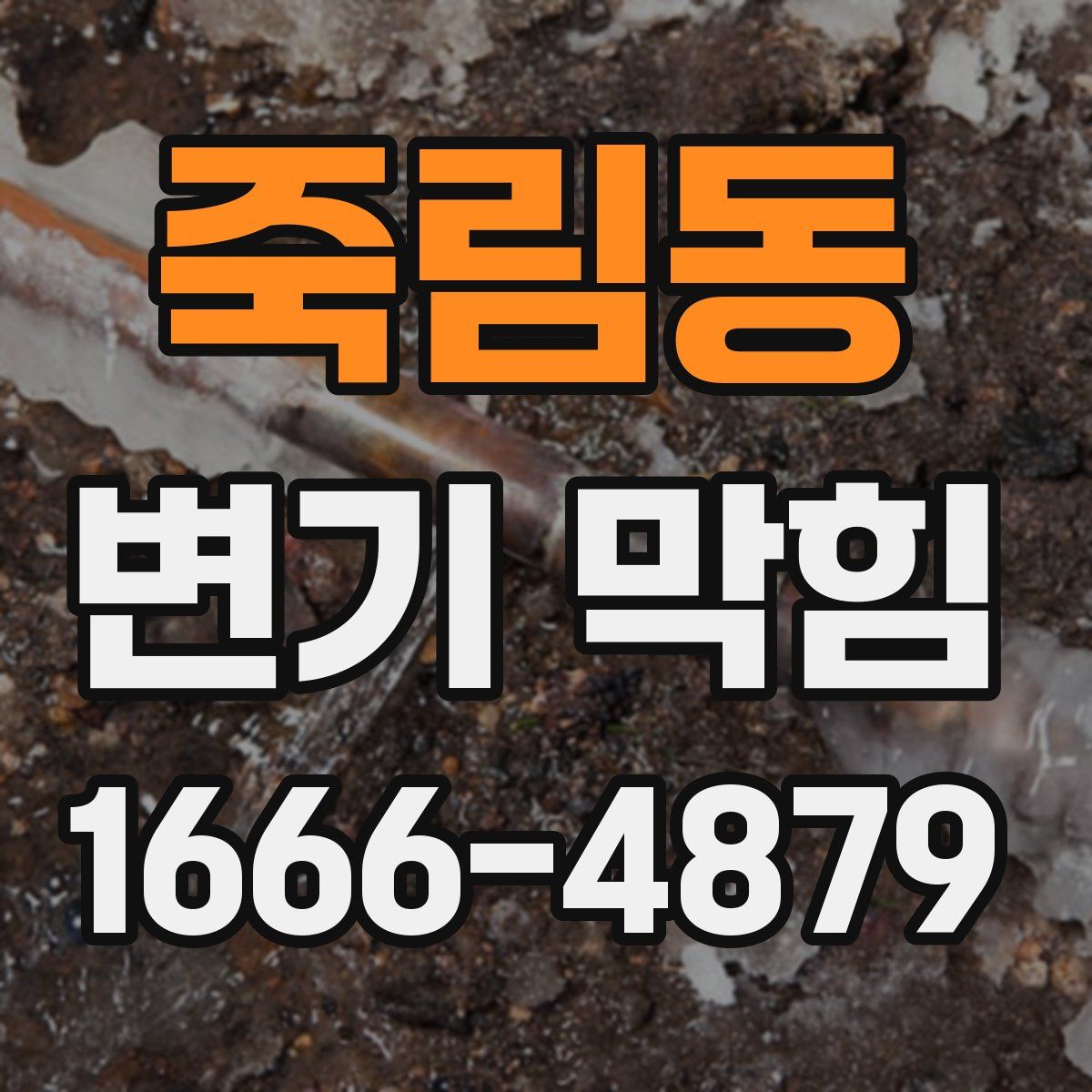 죽림동 변기 막힘