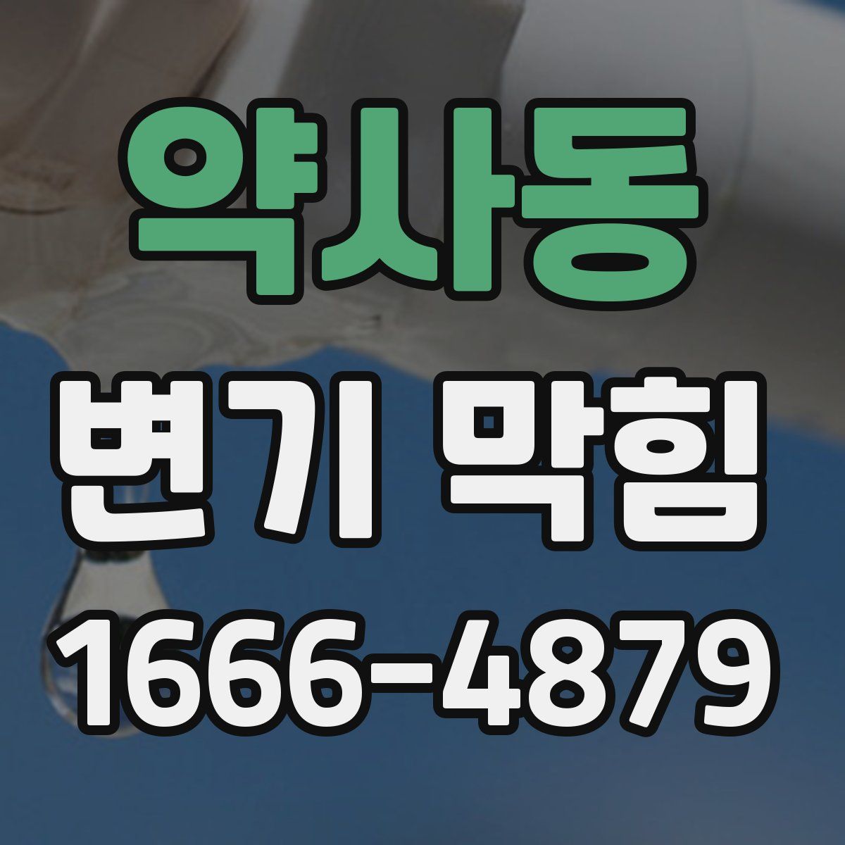 약사동 변기 막힘