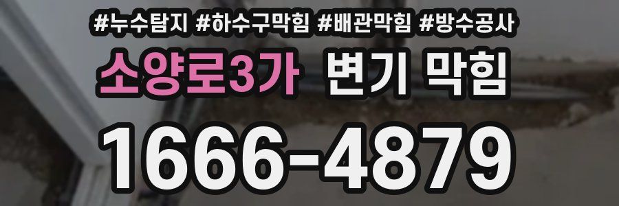 소양로3가 변기 막힘